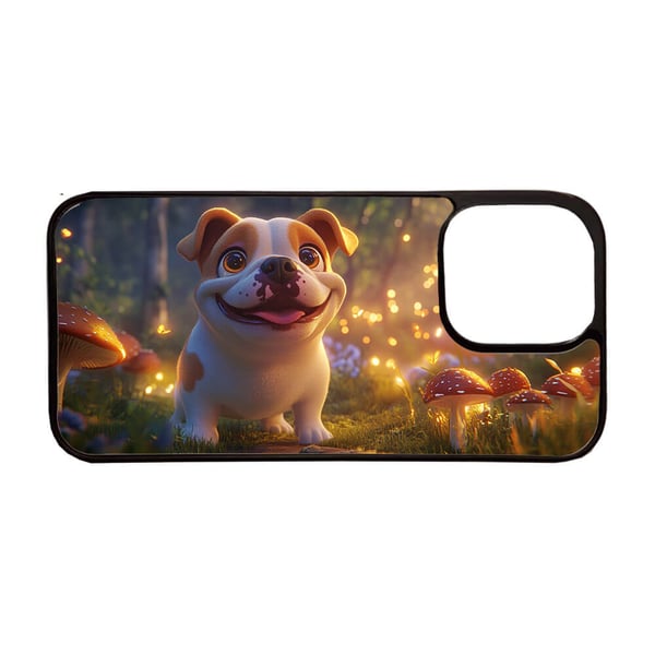 Söpö Sarjakuva Englantibulldoggi iPhone 12 Mini Matkapuhelimen Kansi