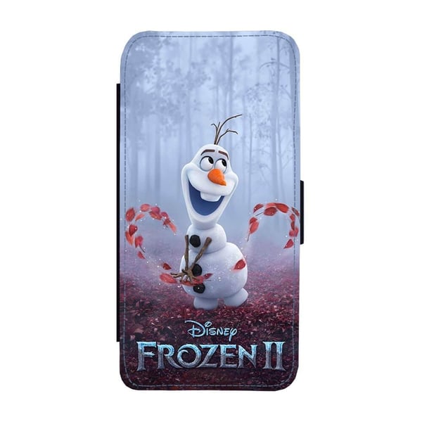 Til Samsung Galaxy S8+: Frozen 2 Olaf, flipdeksel med unikt motiv, mobiletui med stativfunksjon