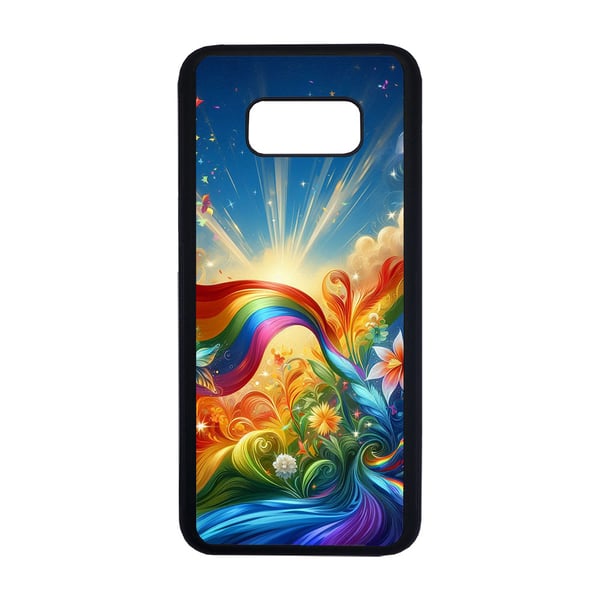 Til Samsung Galaxy S8+: LGBTQ Pride, mobildeksel med unikt motiv, beskyttende cover