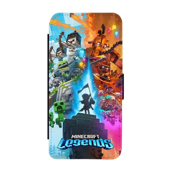 Til Samsung Galaxy S8: Minecraft Legends, flipdeksel med unikt motiv, mobiletui med stativfunksjon