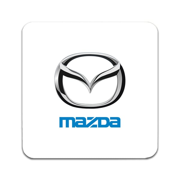 Glasbrikker (2-pak): Mazda, stilrene bordskånere med unikke og levende motiver