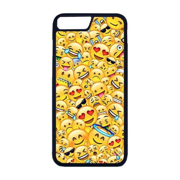 Til iPhone 7 Plus / 8 Plus: Emoji, mobilcover med unikt motiv, beskyttende cover