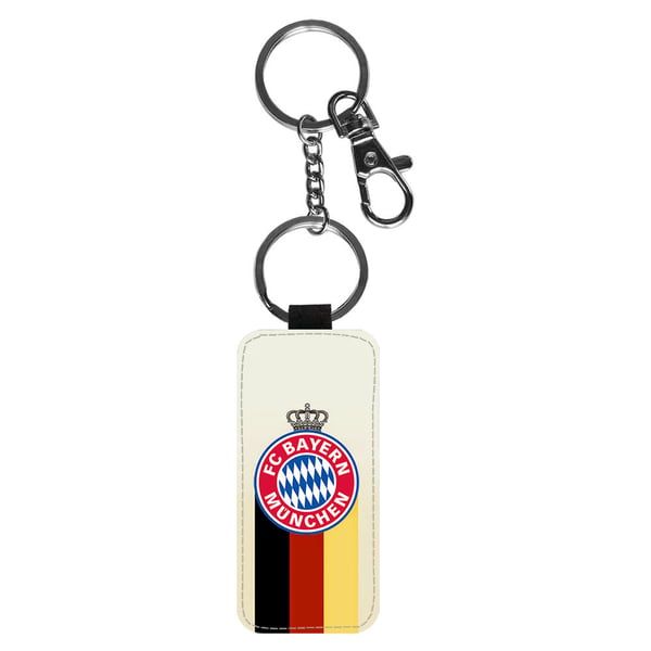 Nøglering: FC Bayern Munchen, stilrent vedhæng med  levende og unikt design