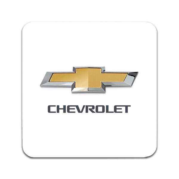 Lasinaluset (2 kpl): Chevrolet, tyylikkäät aluset uniikeilla ja eloisilla kuvioilla