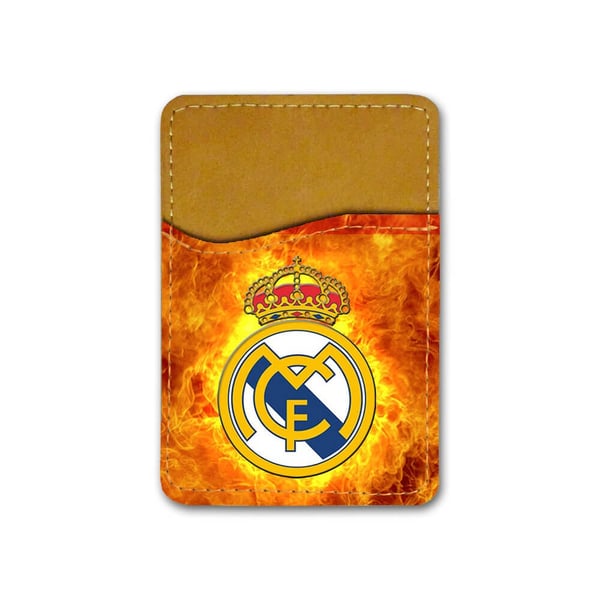 Självhäftande korthållare till mobil (Universell): Real Madrid, kortfack med livfull och unikt design till telefon