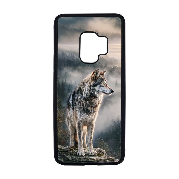Til Samsung Galaxy S9: Dyr Ulv Oljemaleri, mobildeksel med unikt motiv, beskyttende cover