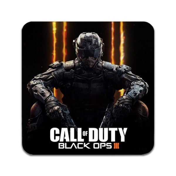 Glassunderlag (4-pakning): Spel Call of Duty, stilrene underlag med unike og livlige motiver