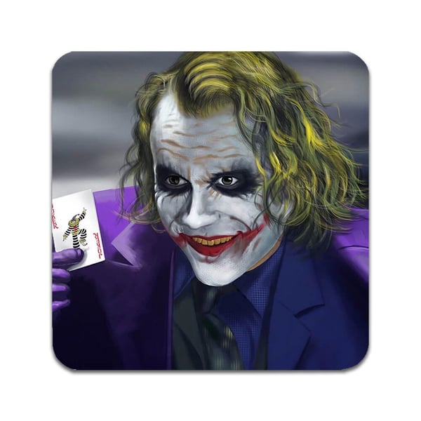 Glassunderlag (2-pakning): Joker, stilrene underlag med unike og livlige motiver