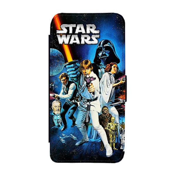 Til Samsung Galaxy S9: Star Wars, flipdeksel med unikt motiv, mobiletui med stativfunksjon
