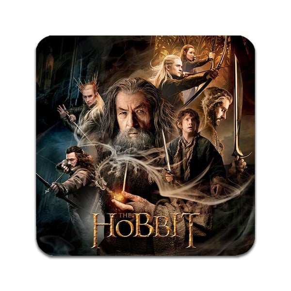 Lasinaluset (2 kpl): The Hobbit, tyylikkäät aluset uniikeilla ja eloisilla kuvioilla Lasinaluset (2 kpl): The Hobbit, tyylikkäät aluset uniikeilla ja eloisilla kuvioilla
