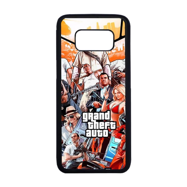 Til Samsung Galaxy S8: Grand Theft Auto, mobildeksel med unikt motiv, beskyttende cover