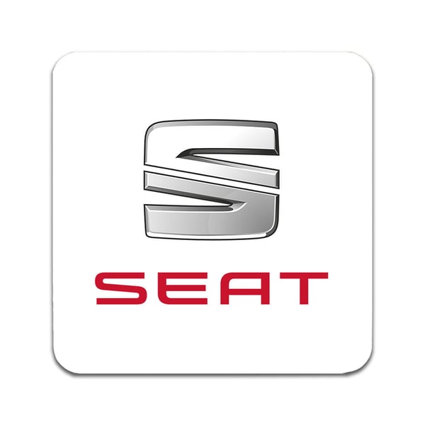 Glassunderlag (2-pakning): Seat, stilrene underlag med unike og livlige motiver