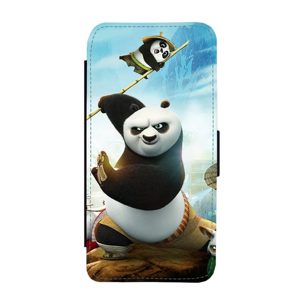 Kung Fu Panda Samsung Galaxy S9, flipdeksel med unikt motiv, mobiletui med stativfunksjon