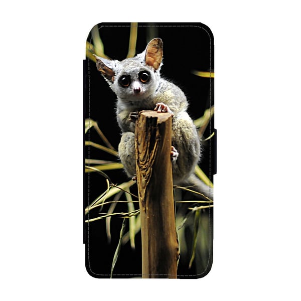 Til Samsung Galaxy S8: Bushbaby, flip-cover med unikt motiv, mobilcover med standerfunktion