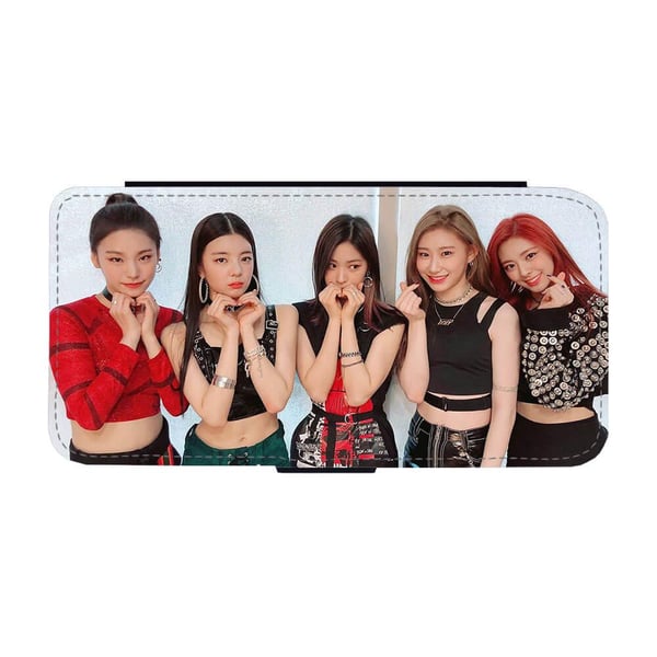 Samsung Galaxy S8 -malliin: K-pop ITZY, lompakkokotelo uniikilla kuviolla, tyylikäs läppäkuori seisontatoiminnolla
