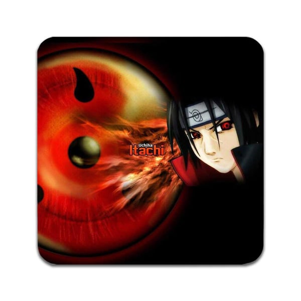 Glassunderlag (4-pakning): Manga Naruto, stilrene underlag med unike og livlige motiver