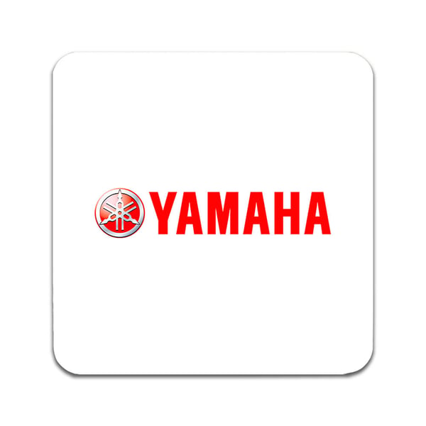 Glassunderlag (2-pakning): Yamaha, stilrene underlag med unike og livlige motiver