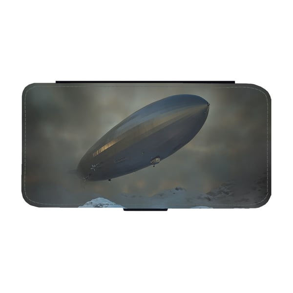 Til Samsung Galaxy S8: Military Airship, flipdeksel med unikt motiv, mobiletui med stativfunksjon