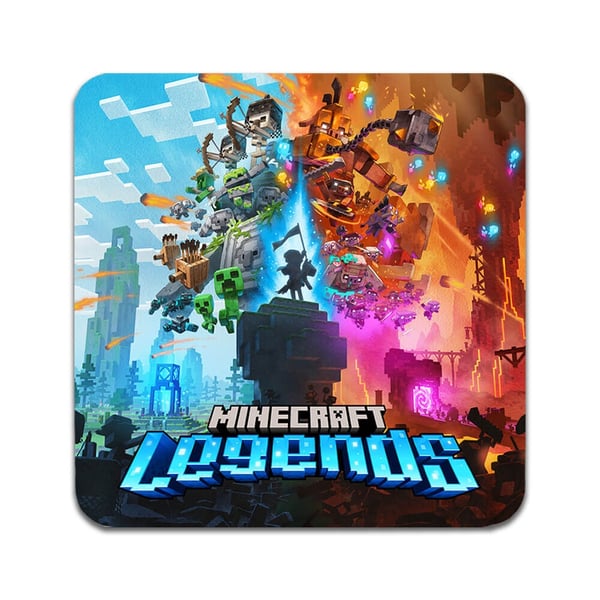 Lasinaluset (2 kpl): Minecraft Legends, tyylikkäät aluset uniikeilla ja eloisilla kuvioilla