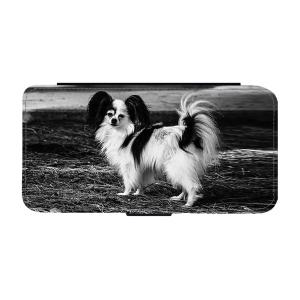Papillon Dog, flipdeksel med unikt motiv, mobiletui med stativfunksjon Til Samsung Galaxy S9