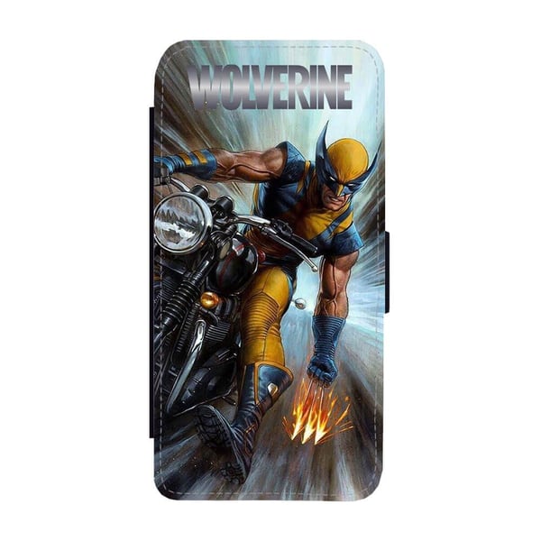 Wolverine Samsung Galaxy S8+, flipdeksel med unikt motiv, mobiletui med stativfunksjon