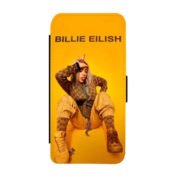 Billie Eilish Samsung Galaxy S9, flipdeksel med unikt motiv, mobiletui med stativfunksjon