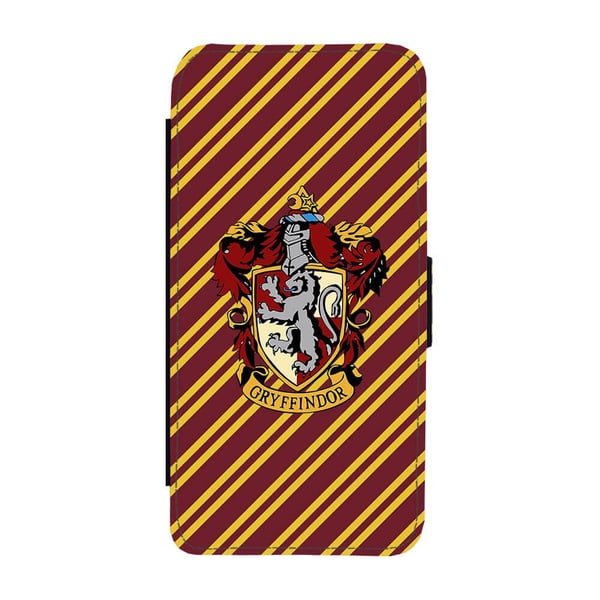 Til Samsung Galaxy S8+: Harry Potter Gryffindor, flipdeksel med unikt motiv, mobiletui med stativfunksjon