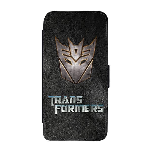 Til Samsung Galaxy S8: Transformers Decepticons, flipdeksel med unikt motiv, mobiletui med stativfunksjon