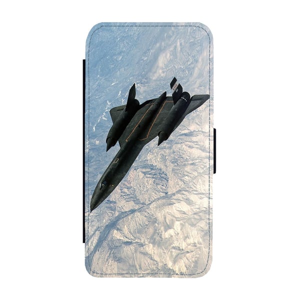 Til Samsung Galaxy S8+: Lockheed SR-71 Blackbird Reconnaissance Aircraft, flip-cover med unikt motiv, mobilcover med standerfunktion