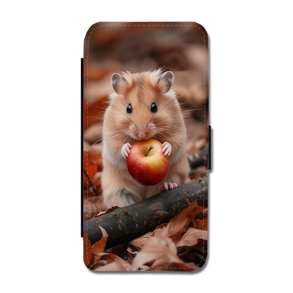 Til Samsung Galaxy S9: Dyr Hamster, flipdeksel med unikt motiv, mobiletui med stativfunksjon