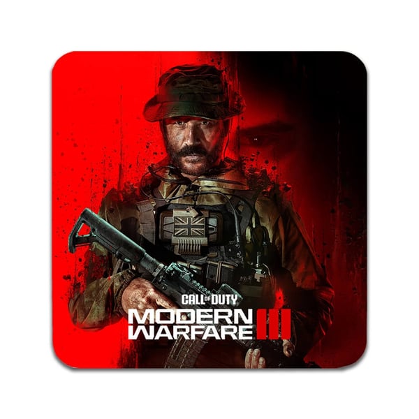 Glassunderlag (2-pakning): Call of Duty Modern Warfare 3 2023, stilrene underlag med unike og livlige motiver