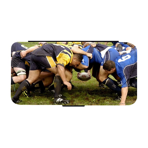 Rugby, flipdeksel med unikt motiv, mobiletui med stativfunksjon Til Samsung Galaxy S9