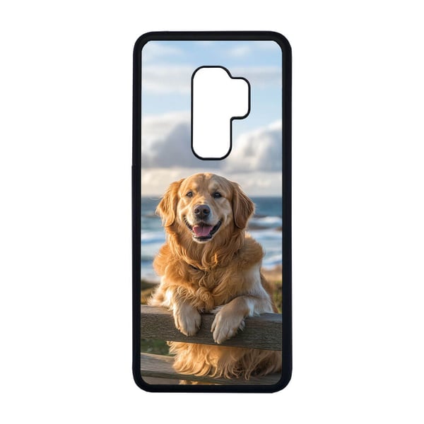 Til Samsung Galaxy S9+: Hunde Golden Retriever, mobildeksel med unikt motiv, beskyttende cover