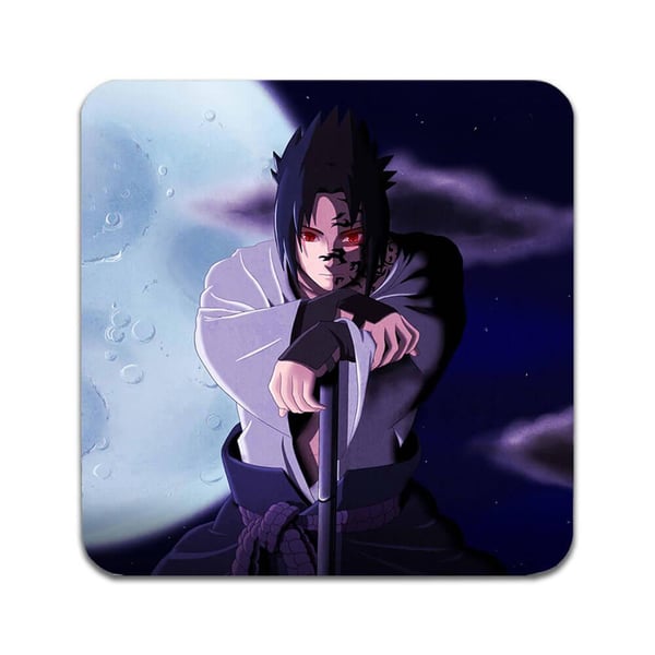 Glassunderlag (4-pakning): Manga Naruto, stilrene underlag med unike og livlige motiver