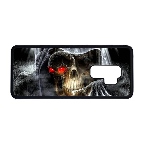 Til Samsung Galaxy S9+: Skull, mobildeksel med unikt motiv, beskyttende cover