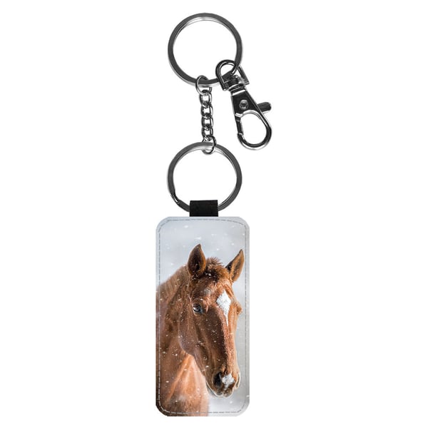 Avaimenperä: Brown Horse -Animal Horse, tyylikäs riipus, jossa on eloisa ja uniikki kuvio