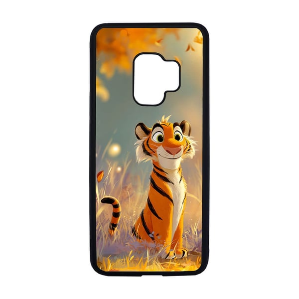 Til Samsung Galaxy S9: Søt Tegneserie Tiger, mobildeksel med unikt motiv, beskyttende cover