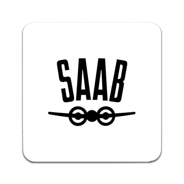 Glassunderlag (2-pakning): SAAB Logo Innan 1969, stilrene underlag med unike og livlige motiver