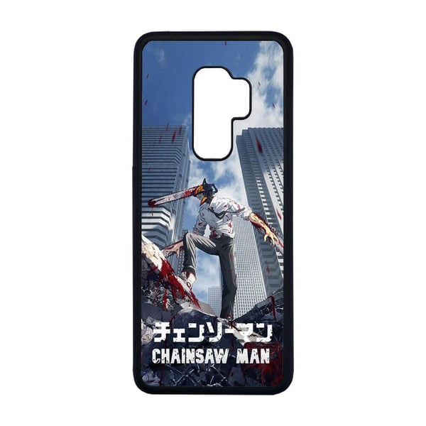 Til Samsung Galaxy S9+: Anime Chainsaw Man, mobildeksel med unikt motiv, beskyttende cover