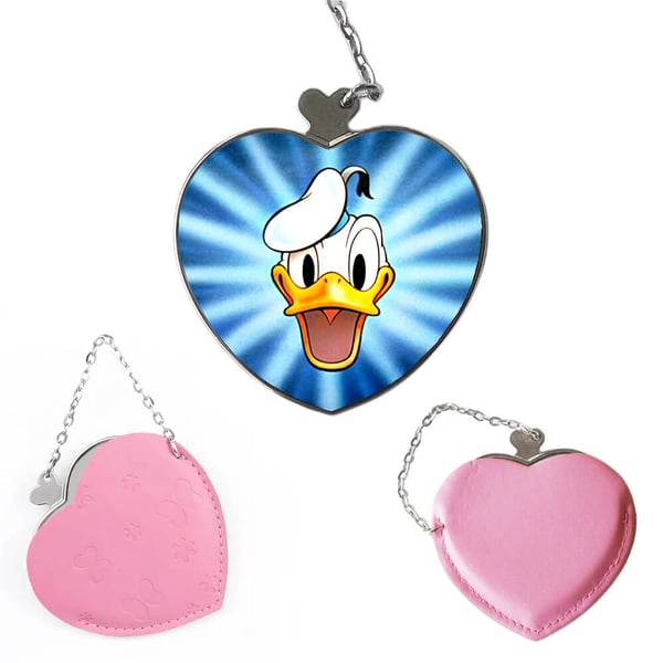 Kompakt sminkespeil: Disney Donald Duck, lommespeil med levende og unikt design