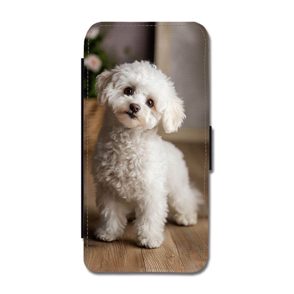 Hund Puddel, flipdeksel med unikt motiv, mobiletui med stativfunksjon Til Samsung Galaxy S9