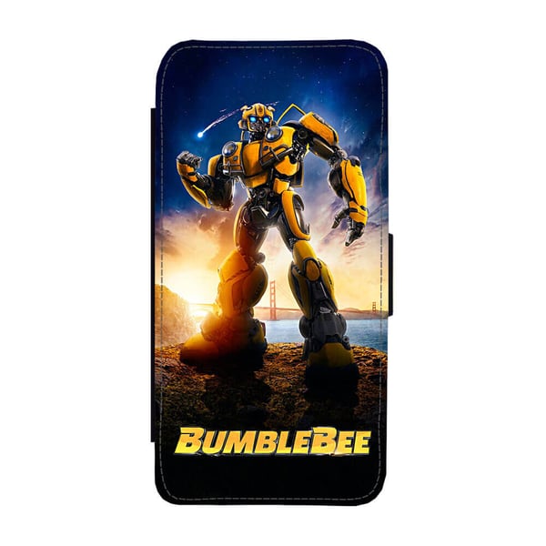 Til Samsung Galaxy S8: Transformers Bumblebee, flipdeksel med unikt motiv, mobiletui med stativfunksjon