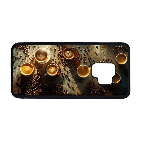 Til Samsung Galaxy S9: Kaffe Latte Cappuccino, mobildeksel med unikt motiv, beskyttende cover