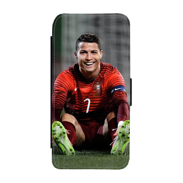 Til Samsung Galaxy S8+: Cristiano Ronaldo, flip-cover med unikt motiv, mobilcover med standerfunktion