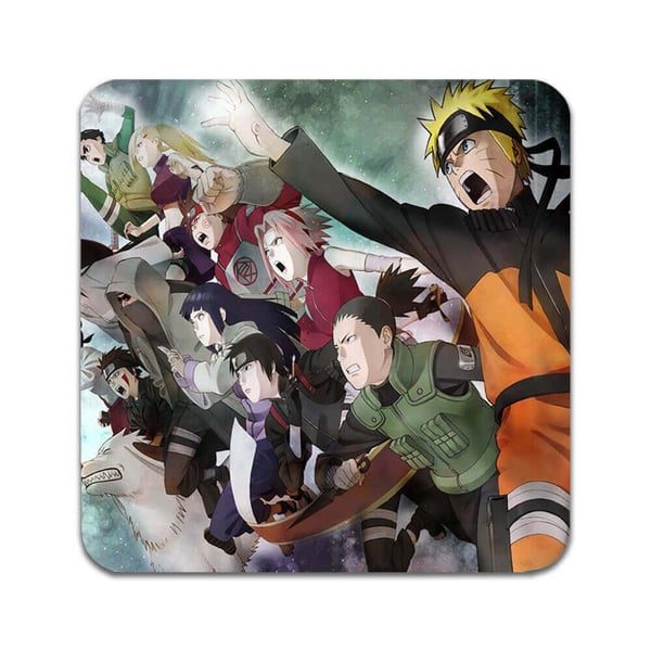 Glassunderlag (2-pakning): Manga Naruto, stilrene underlag med unike og livlige motiver