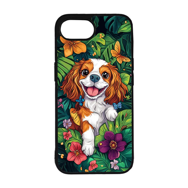 Barn Søt Tegneserie Cavalier King Charles Spaniel Hund iPhone SE 5G Mobiltelefon Deksel