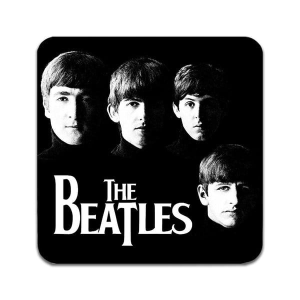 Glassunderlag (2-pakning): The Beatles, stilrene underlag med unike og livlige motiver