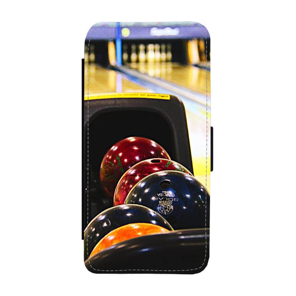 Til Samsung Galaxy S8: Bowling, flipdeksel med unikt motiv, mobiletui med stativfunksjon