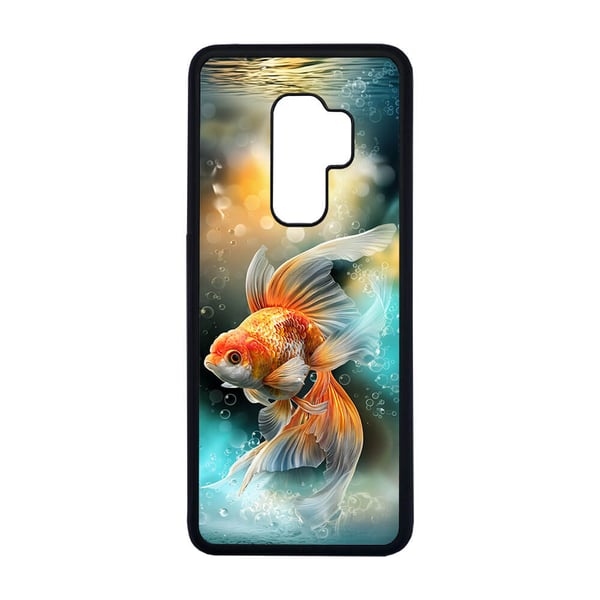 Til Samsung Galaxy S9+: Fisk Gullfisk, mobildeksel med unikt motiv, beskyttende cover