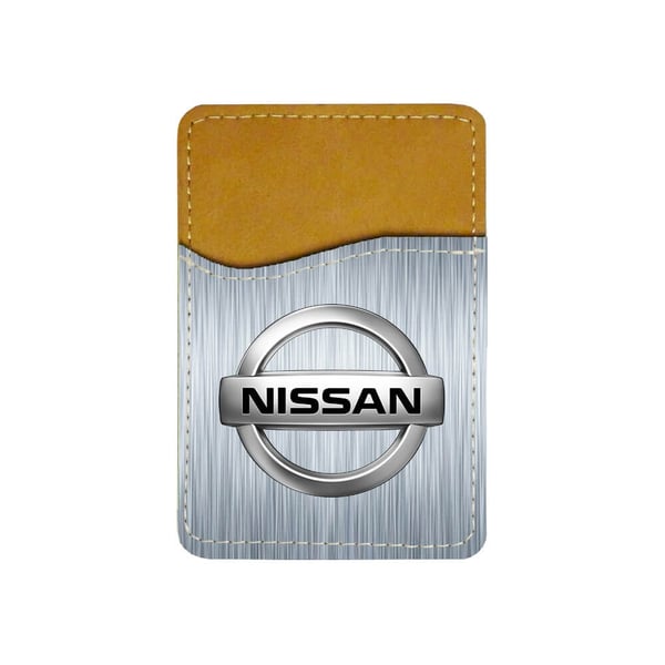 Selvklebende kortholder til mobil (Universell): Nissan, kortlomme med levende og unikt design til telefonen